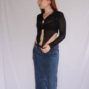 Princess Polly button up sheer top 🖤